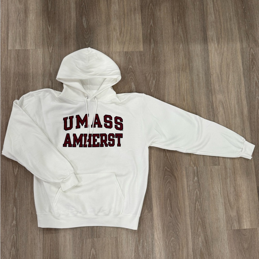 Champion White and Red Hoodie